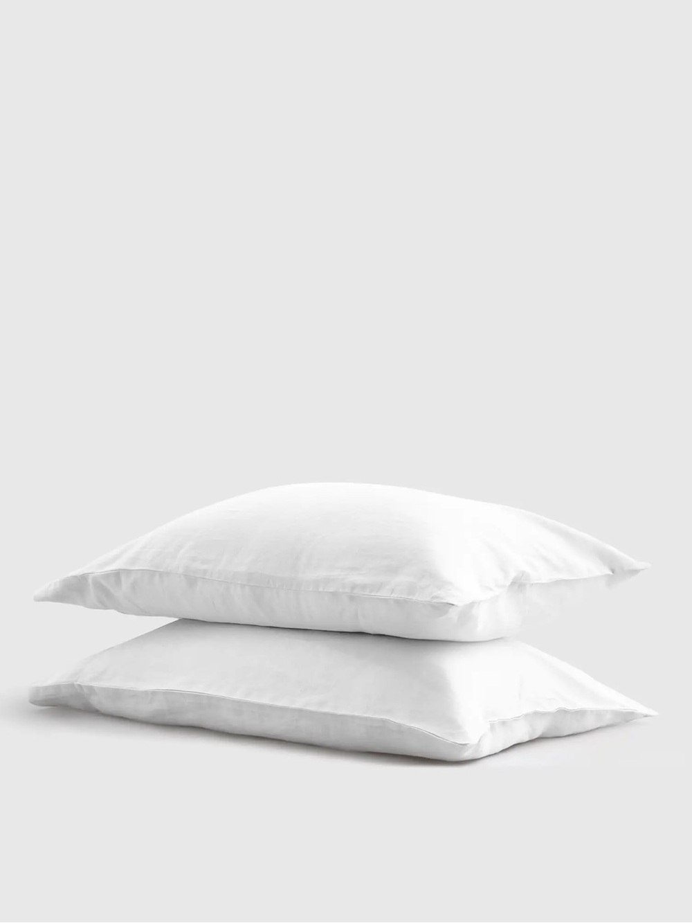 Quince European Linen Pillowcase Set Standard White
